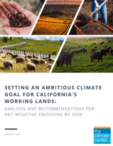 The Climate Center - Setting an Ambitious Sequestration Goal for CA NWL - Jan 22