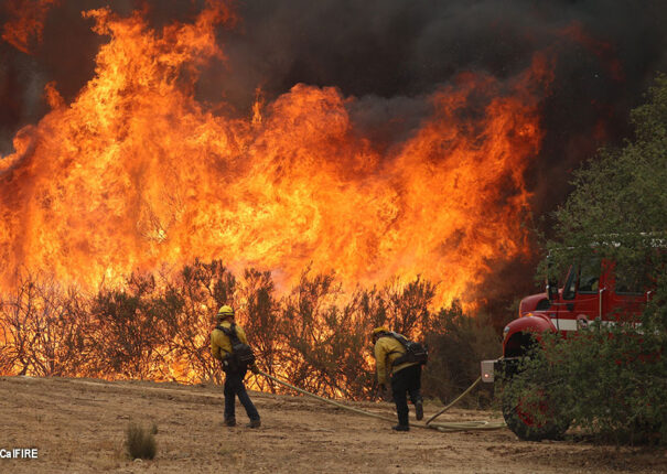 The Fairview Fire killed two people and burned 28,000 acres near Riverside County in 2022. Photo via CALFIRE.