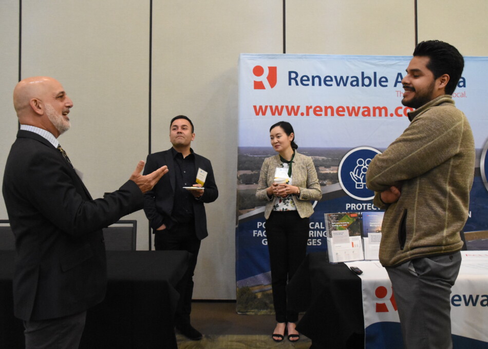 Exhibitor booths at the California Climate Policy Summit 2022