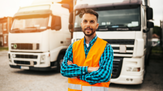 Man with truck fleet.
