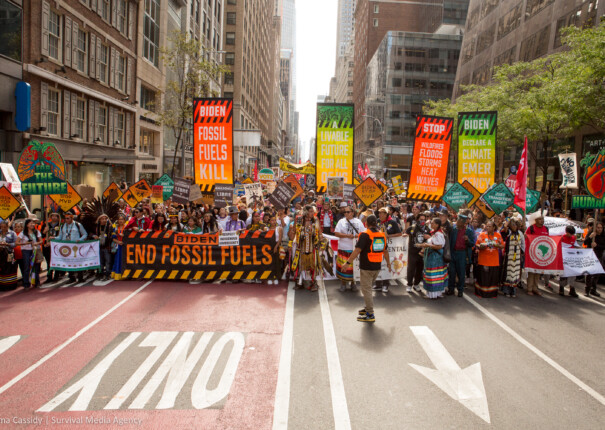 End Fossil Fuels March in NYC, September 17, 2023. Photo: Survival Media Agency