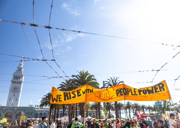 March for climate justice in San Francisco. Photo by Xanh Tran / Survival Media Agency.