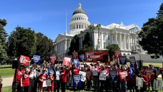 Activists and lawmakers gather for the Make Polluters Pay rally in fall of 2024. Photo by Ryan Schleeter.