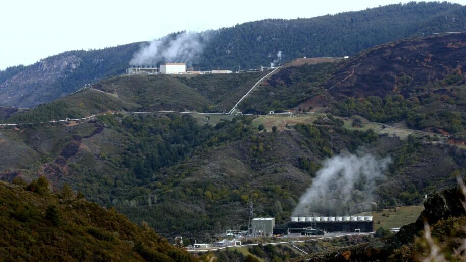 The Geysers geothermal field in the Mayacamas Mountains (pictured here) produces the most geothermal energy of any region in the world. Photo by David A. Hofmann / Flickr.